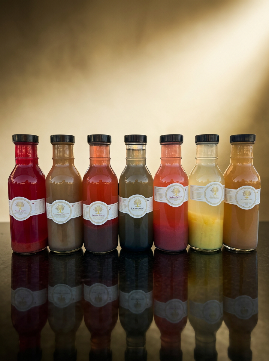 Cold-pressed juice collection